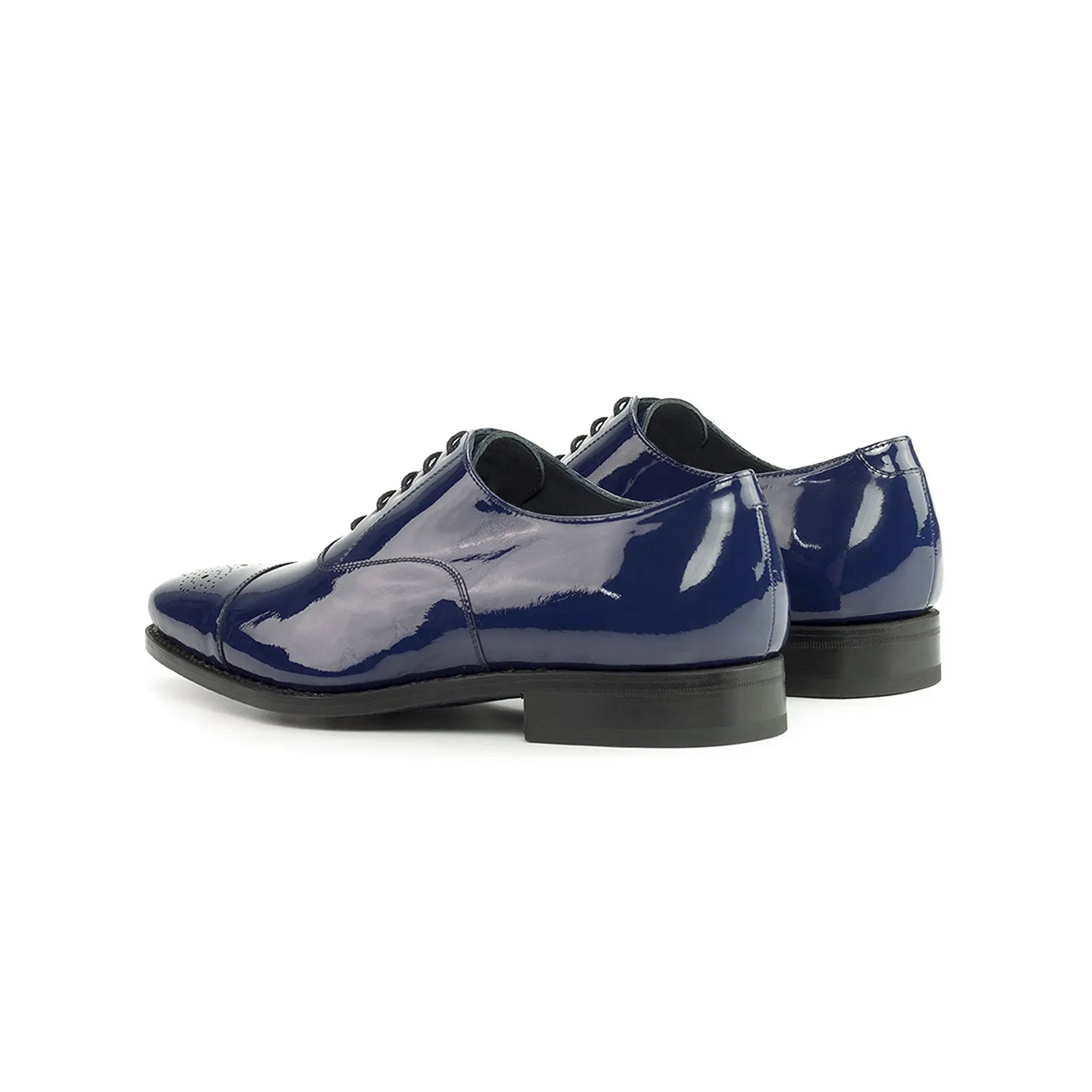 Cobalt Blue Goodyear Welted Medallion Oxford