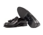 Goodyear Welted Black Loafers Mixed Leather Rubber Sole - Image 3
