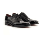 Bespoke Black Groom Wedding Shoes - Image 4