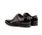 Bespoke Black Groom Wedding Shoes - Image 3