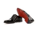 Bespoke Black Groom Wedding Shoes - Image 2